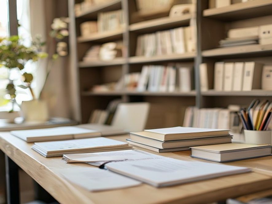 Rustige trainingsruimte met materiaal en organisatie die onderwijs reflecteert